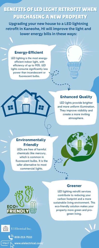 Benifits of LED Light Retrofit When Purchasing New Property